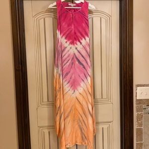 Young Fabulous & Broke Tie Dye Midi Dress Size: XS